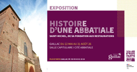 photo de la façade de l'abbatiale st michel de gaillac