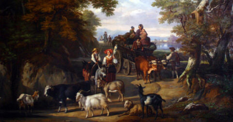 tableau à l'huile du musée des beaux arts de Gaillac