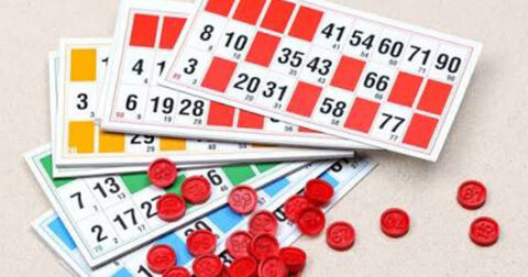 des plaques de loto avec jetons
