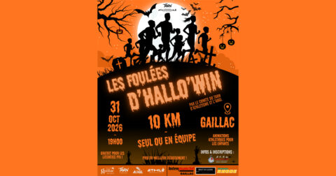 affiche de la course les foulées d'hallow'in